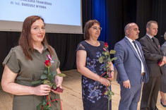 Od lewej: dr hab. K. Kmiotek, prof. PRz, mgr inż. U. Lechowicz, dr hab. inż. Andrzej Majka, prof. PRz, dr inż. P. Mazurek.