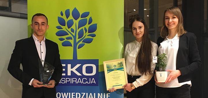 Studenckie Koło Naukowe Inżynierii Środowiska laureatem konkursu „Eko-Inspiracja 2017”